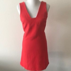 Bright red dress with cutout back Uk4L USOL